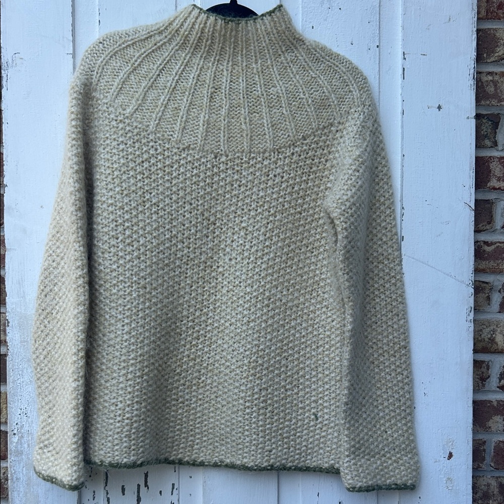 Cooperative Cream Textured Turtleneck Sweater